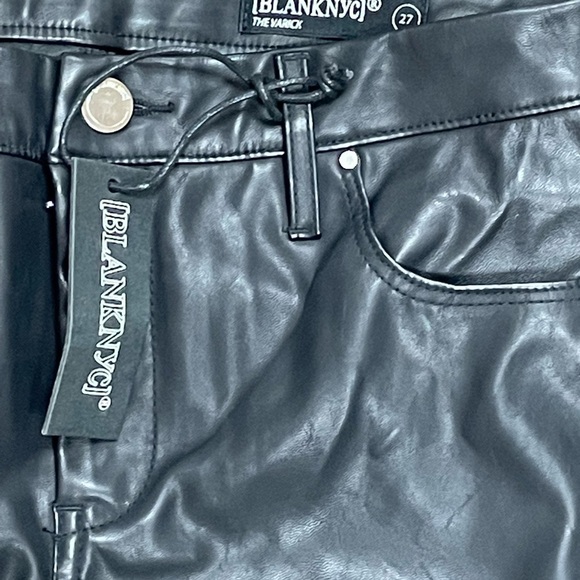 Blank NYC Varick Reade Classic Skinny Kick Boot Snap Crop, Faux Leather, NWT, 27 - Picture 7 of 10